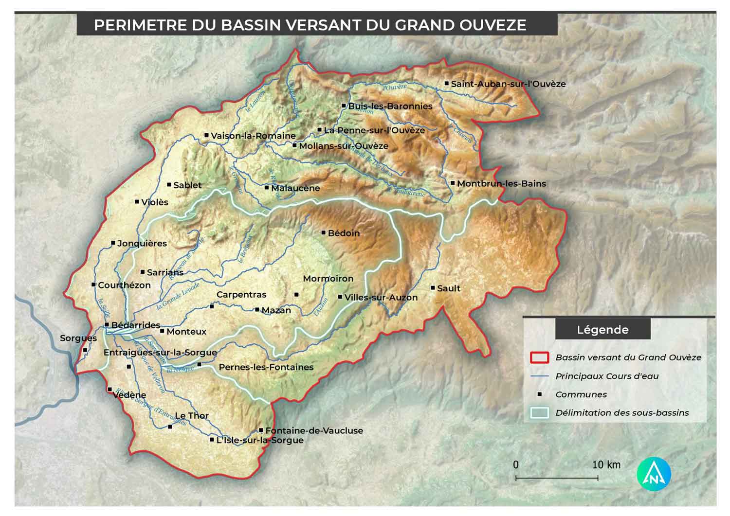 Périmètre du Bassin Versant du Grand Ouvèze par le SMOP