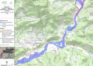 Carte issue de l'Altas des Zones Inondables Potentielles de l'Ouvèze Provençale