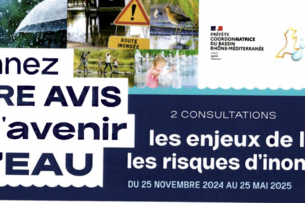 Consultation en cours sur le futur SDAGE ET PGRI du bassin Rhône Méditerranée